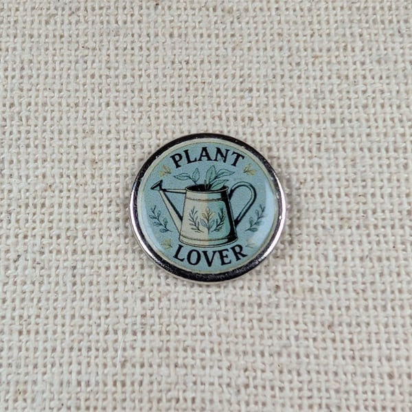 Plant Lover - Garden themed Badge - Large Resin Topped Pin Badge