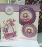 Pretty little fairy and presents birthday card - Image 1