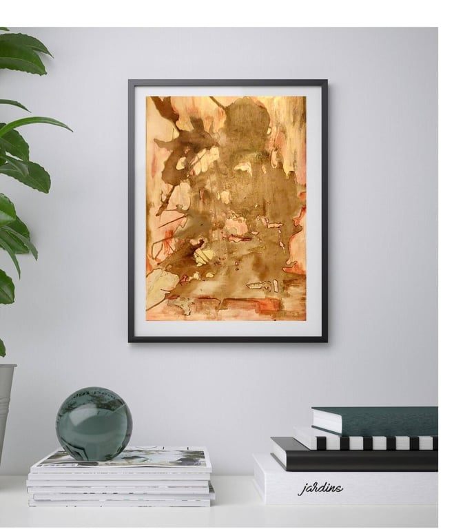 Derelict - mixed media on a4 paper