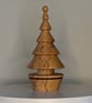 Wooden Christmas Tree , Hand Turned Ornament, Spalted beech Christmas tree - Image 2