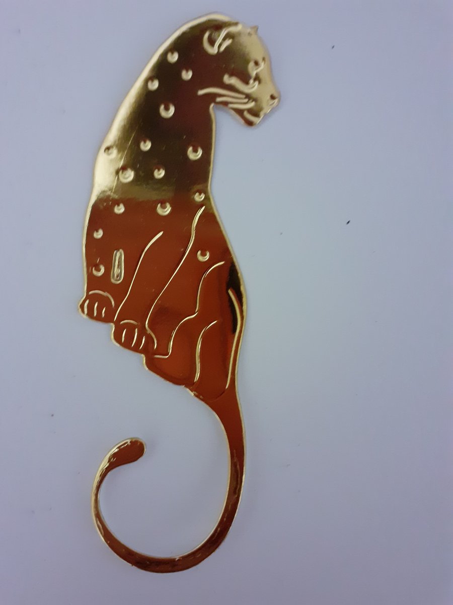 Golden Gold Sissix cut leoapard  for card making, scrap booking and other crafts