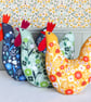 Navy Black Chicken Cushion - Decorative Chicken - Country Home Decor - Image 2