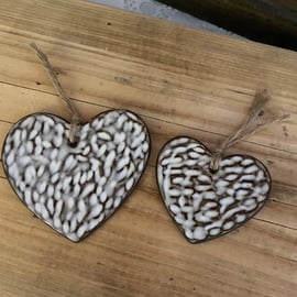 Handmade Ceramic Heart with Twine