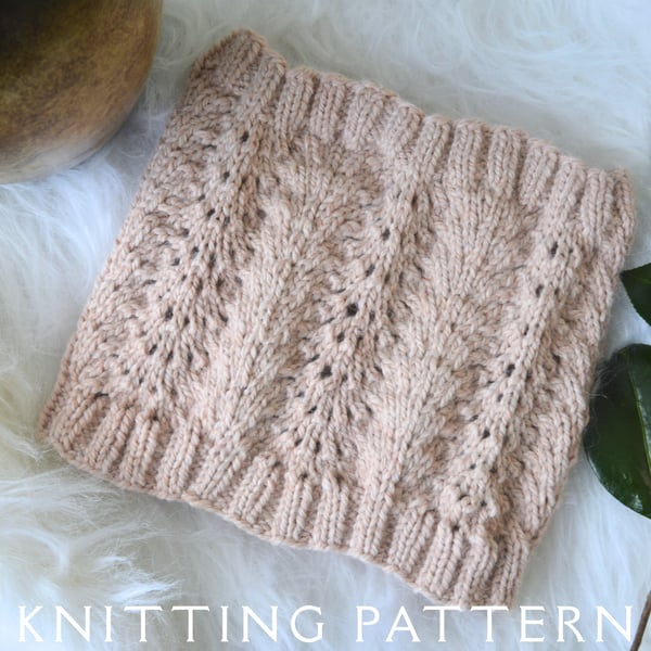 The Aletta Cowl Knitting Pattern PDF Version By Email