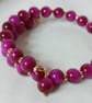 Premium Magenta Tigers Eye Bracelet - Image 4
