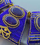 Egyptian Cleopatra Beaded Lapis Lazuli & Agate Full Collar Statement Necklace - Image 6