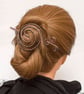 Antique copper Hair bun holder ,Hair bun slide,hair bun barrette, - Image 3