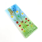 Pretty Floral Glass Light Catcher Hanging