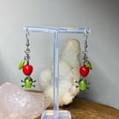 Snow White inspired Poisoned Apple Earrings 