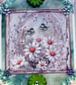 Wild Daisy Flowers - Hand Crafted Decoupage Greeting Card - Blank 2852 - Image 1