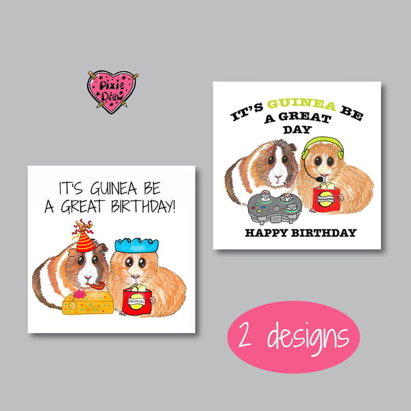 Guinea pig funny birthday card