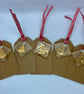 Fused glass keepsake Christmas gift tag - Image 1