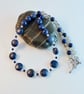 Lapis Lazuli Necklace With Faceted Crystal Quartz And Agate - Handmade In Devon - Image 6