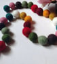 Felt Ball Garland, Warm Earthy Colours, Eclectic Bohemian Interiors - Image 5