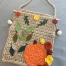 Autumn Harvest Crochet Wall Hanging