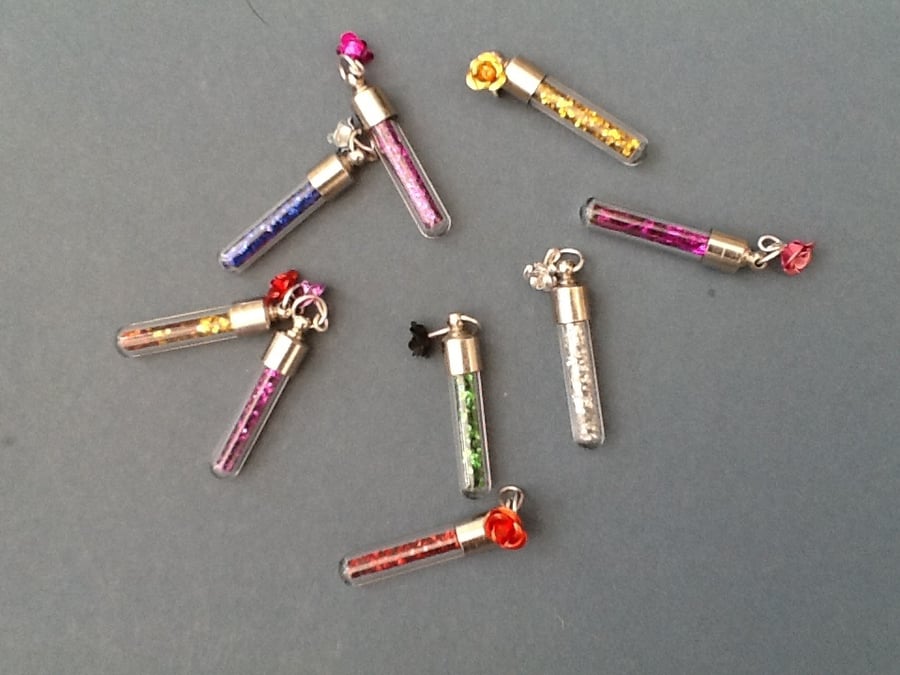 Fairy dust, glitter charm (tube) - single charm