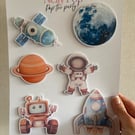 Space Themed Birthday Cake Accessory Pack