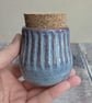 Perfectly imperfect Ceramic pot with cork lid