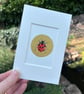 Original miniature ACEO watercolour painting ladybird British insect artwork 