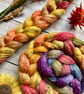 Merino Silk Linen Spinning fibre 100g Summerfall - Image 3