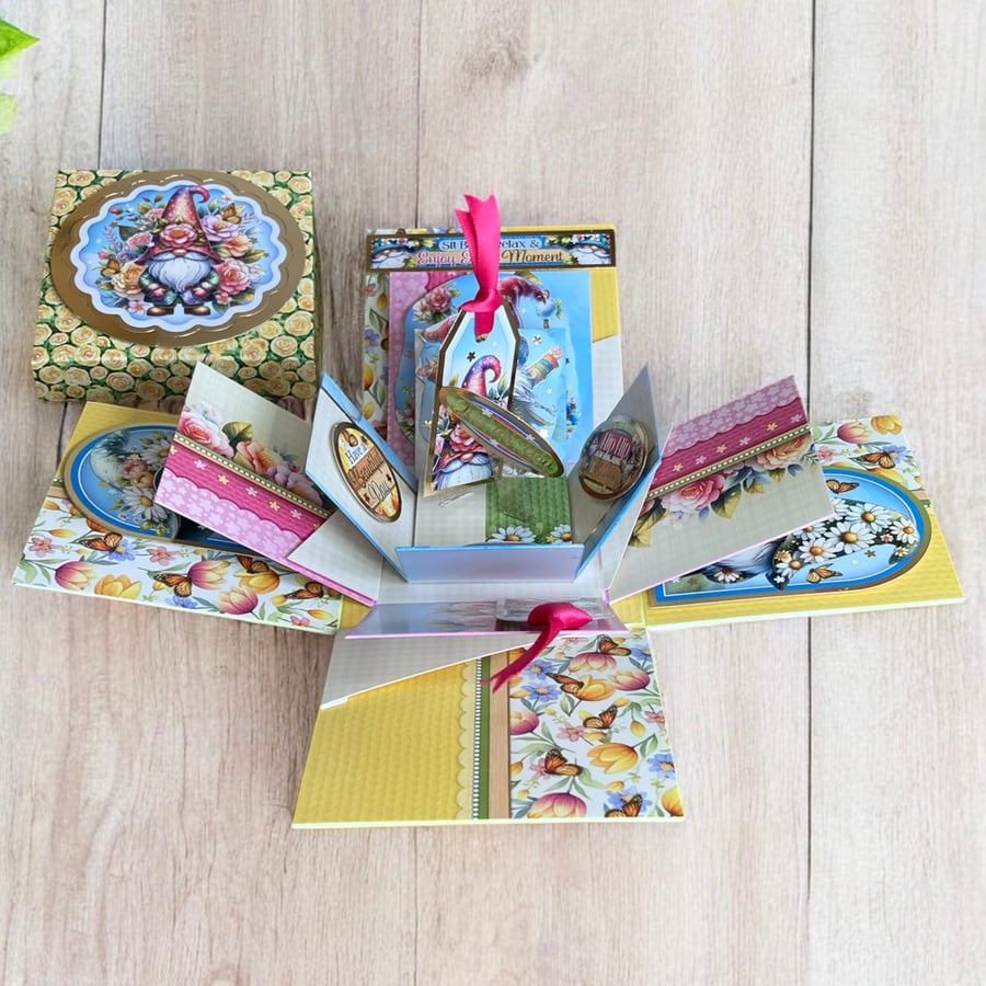 Exploding 3D Gnome Surprise Pop Up Birthday Box 