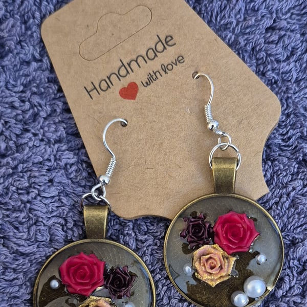Coming up Rose's- drop earrings