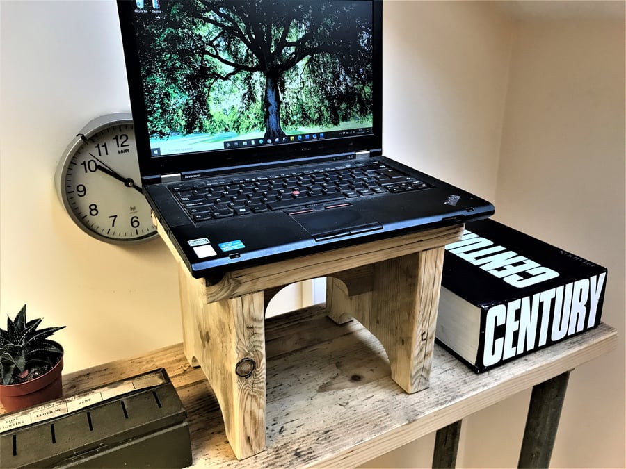 Wooden Laptop Stand - Made From Reclaimed Scaffold Boards THE SYDNEY