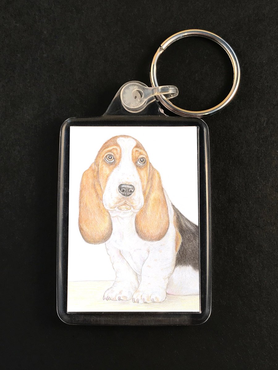 Howard the Bassett Hound - Keyring