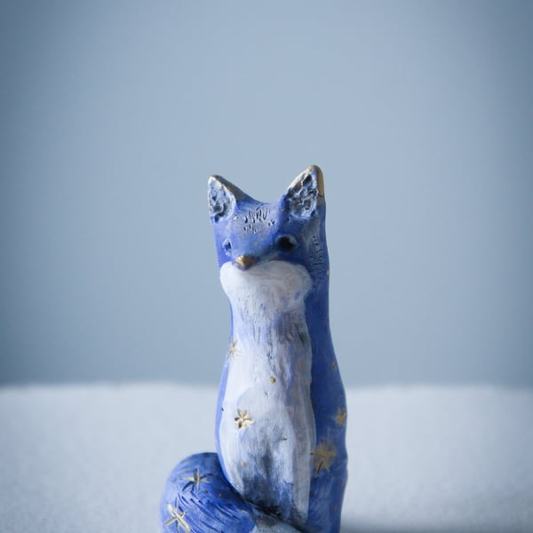 Fox With Stars Sculpture