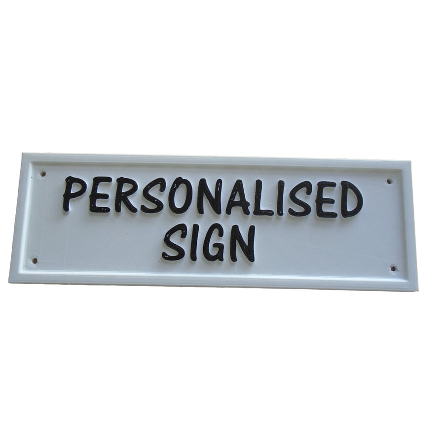 Personalised Biodegradable Sign