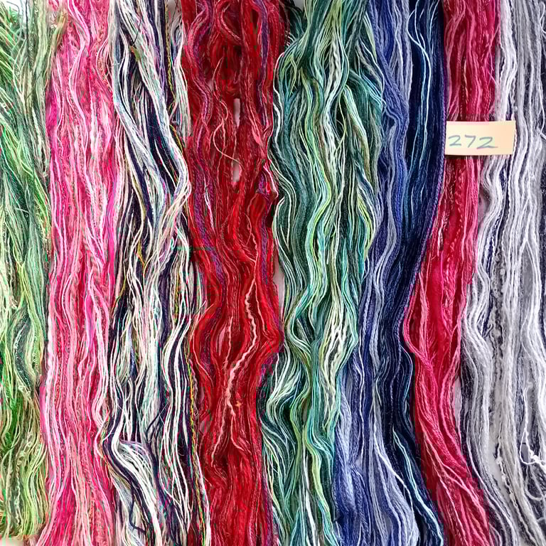 Threads, yarns and fibres for creative arts and textile crafts