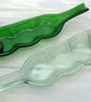 Handmade Fused Glass Wavy Recycled Wine Bottle Dish - Slumped Bottle Spoon Rest - Image 6