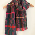 Aurora 4 - Contemporary Handwoven Lambswool Scarf 