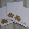 Just a Note - Autumn Leaves - Set of Three Blank Notecards