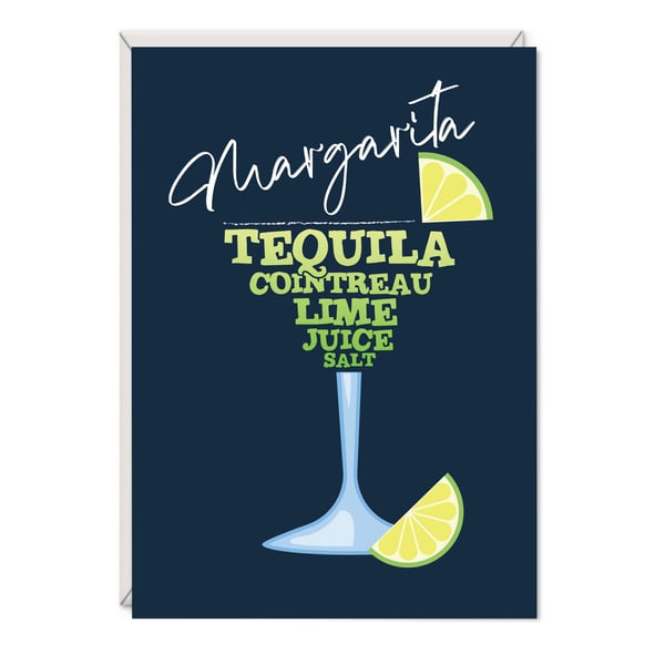 Margarita Cocktail Birthday Card