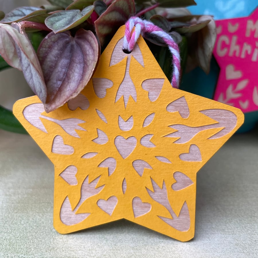 Folk art Christmas stars