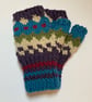 100% Wool fingerless gloves - Image 1