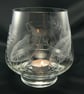 Large crystal glass tealight holder (fish) - Image 1
