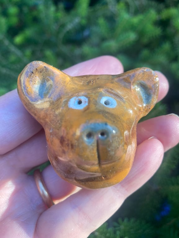Ceramic 'Daddy Bear" animal head