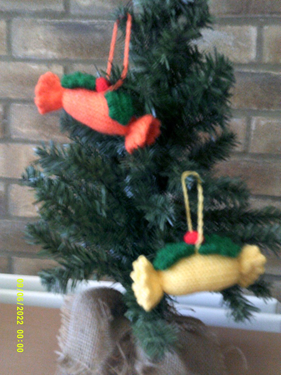 Christmas Cracker Decoration - set of 2