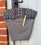 Reclaimed Liberty Cotton and Denim Peg Bag