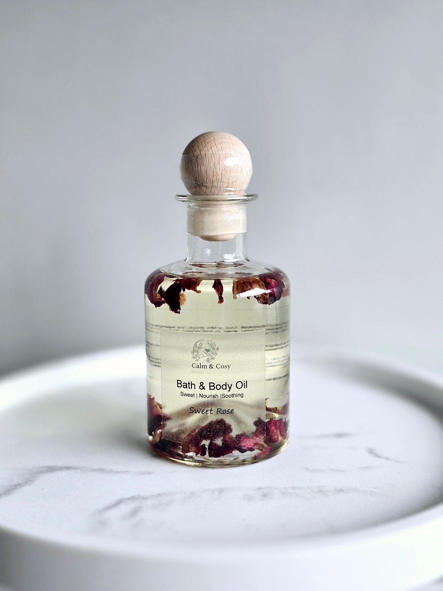 SWEET ROSE BATH OIL 200ML