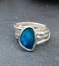 Enamel Pebble Stack Ring, silver stack ring, enamel stack ring, stack ring,  - Image 9