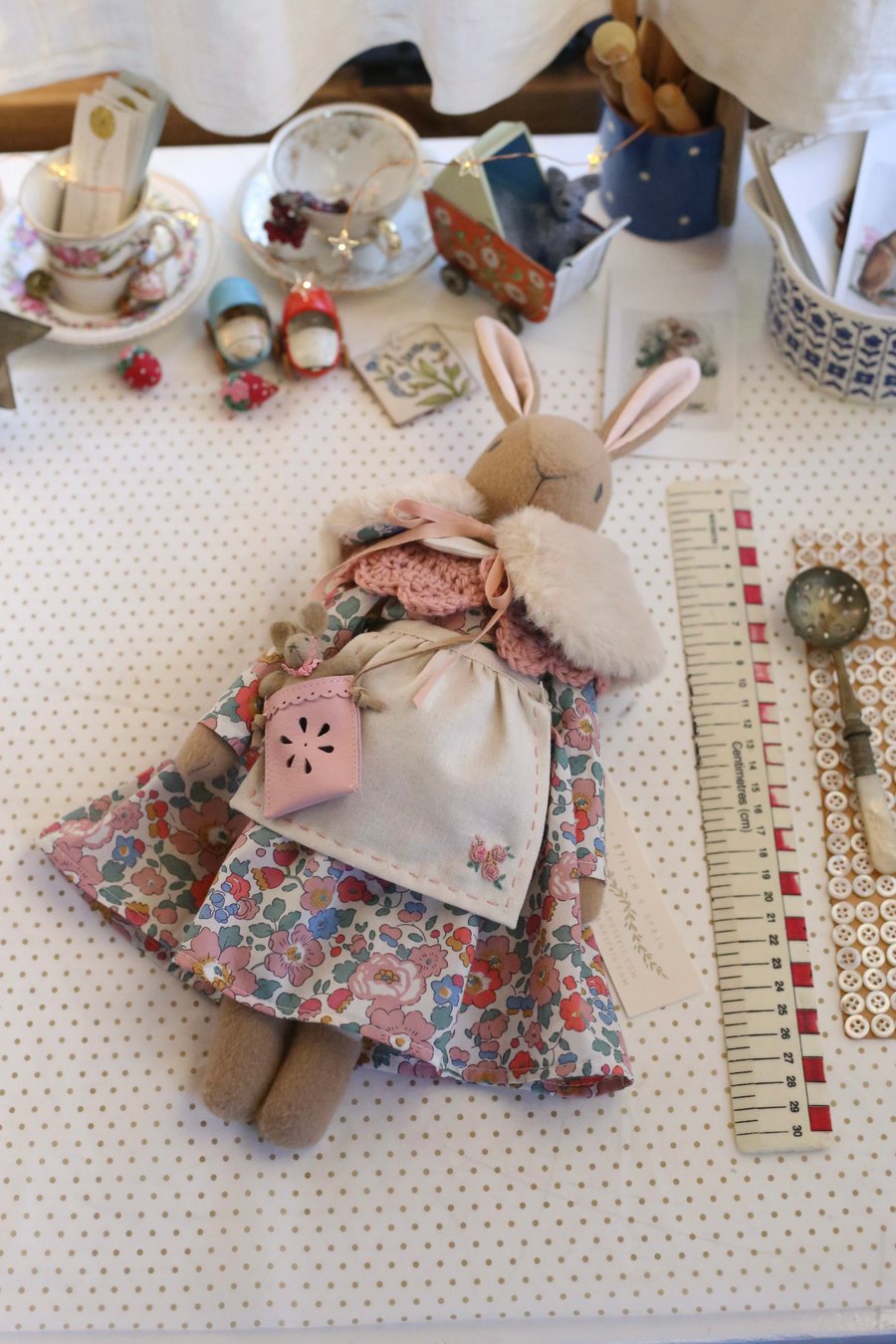 Heirloom Liberty Bunny - Medium size Betsy