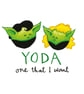 Yoda Valentines Anniversary Birthday Star Wars Grease Card - Image 4