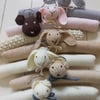 Special order for Gaie - Hand knitted animal clothes hangers