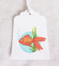 Goldfish Gift Tags - set of 4 tags - Image 4