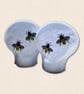 Honey Bee Tealight Covers - Embroidered Felt Botanical Decor