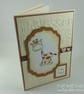 Handmade giraffe new baby card - Image 5