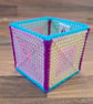 Medium container for office items - pink, yellow, green, blue mix - Image 5